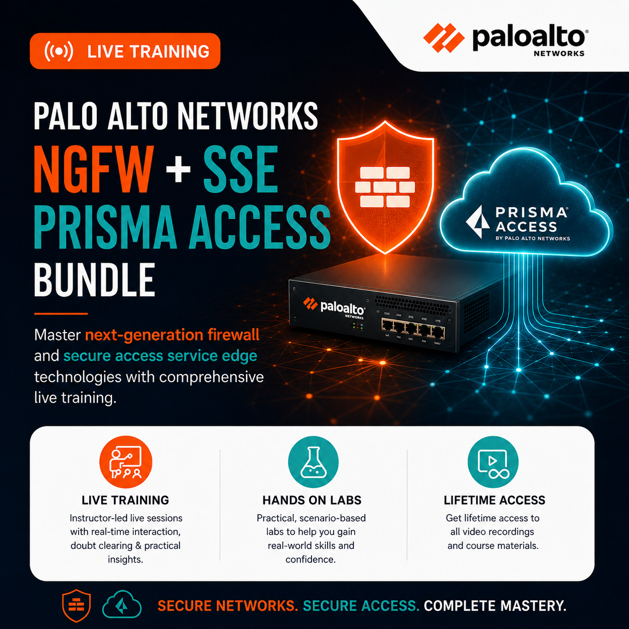 Palo Alto Networks NGFW plus Prisma Access SSE bundle training